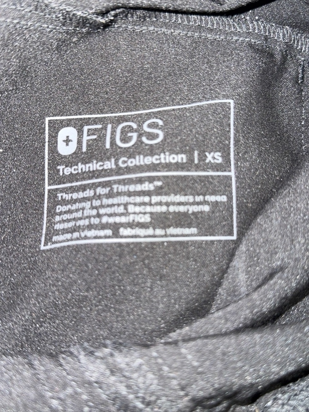 Figs Black Isabel Wide Leg Scrub Pants - Picture 3 of 3